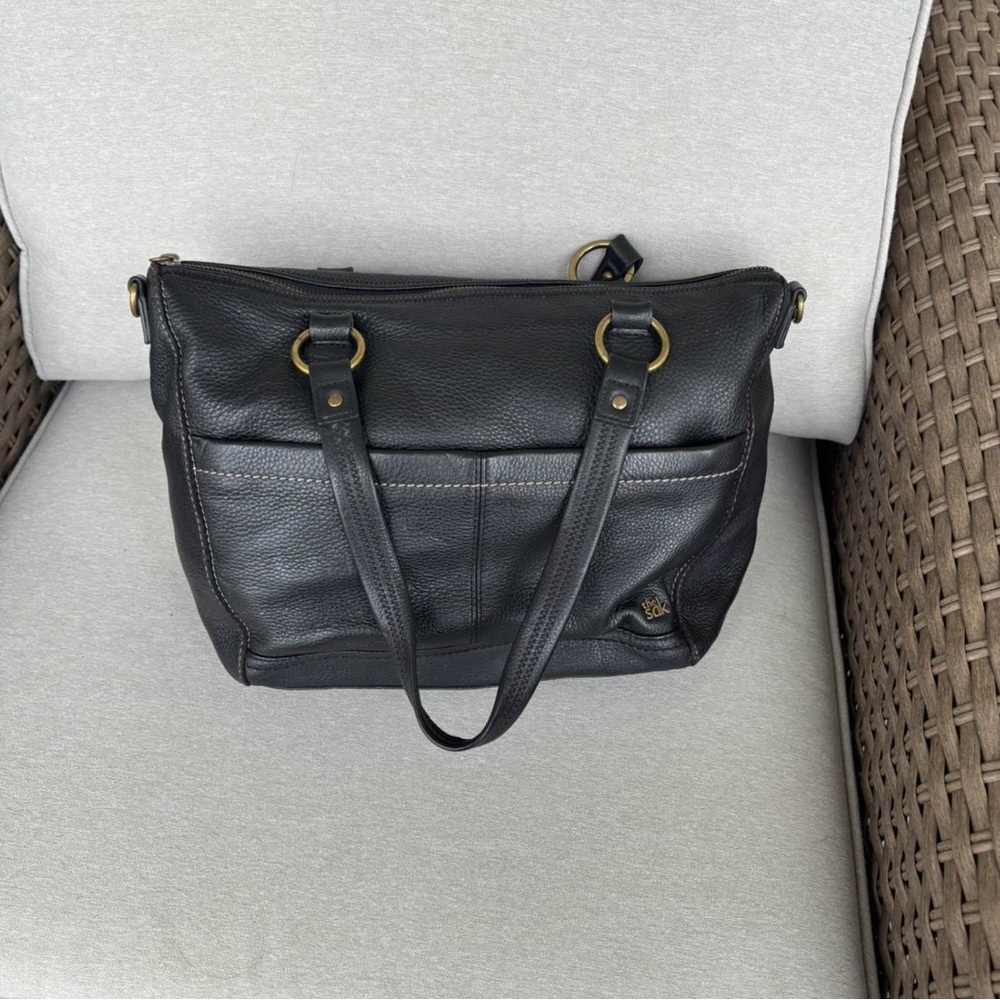 The Sak Black Tote with Structured Design and Versatile Straps